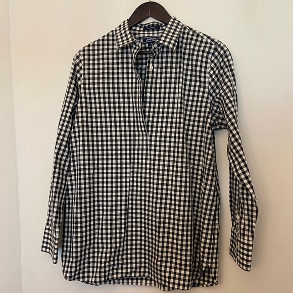Lands’ End Popover Blouse - Picture 1 of 3